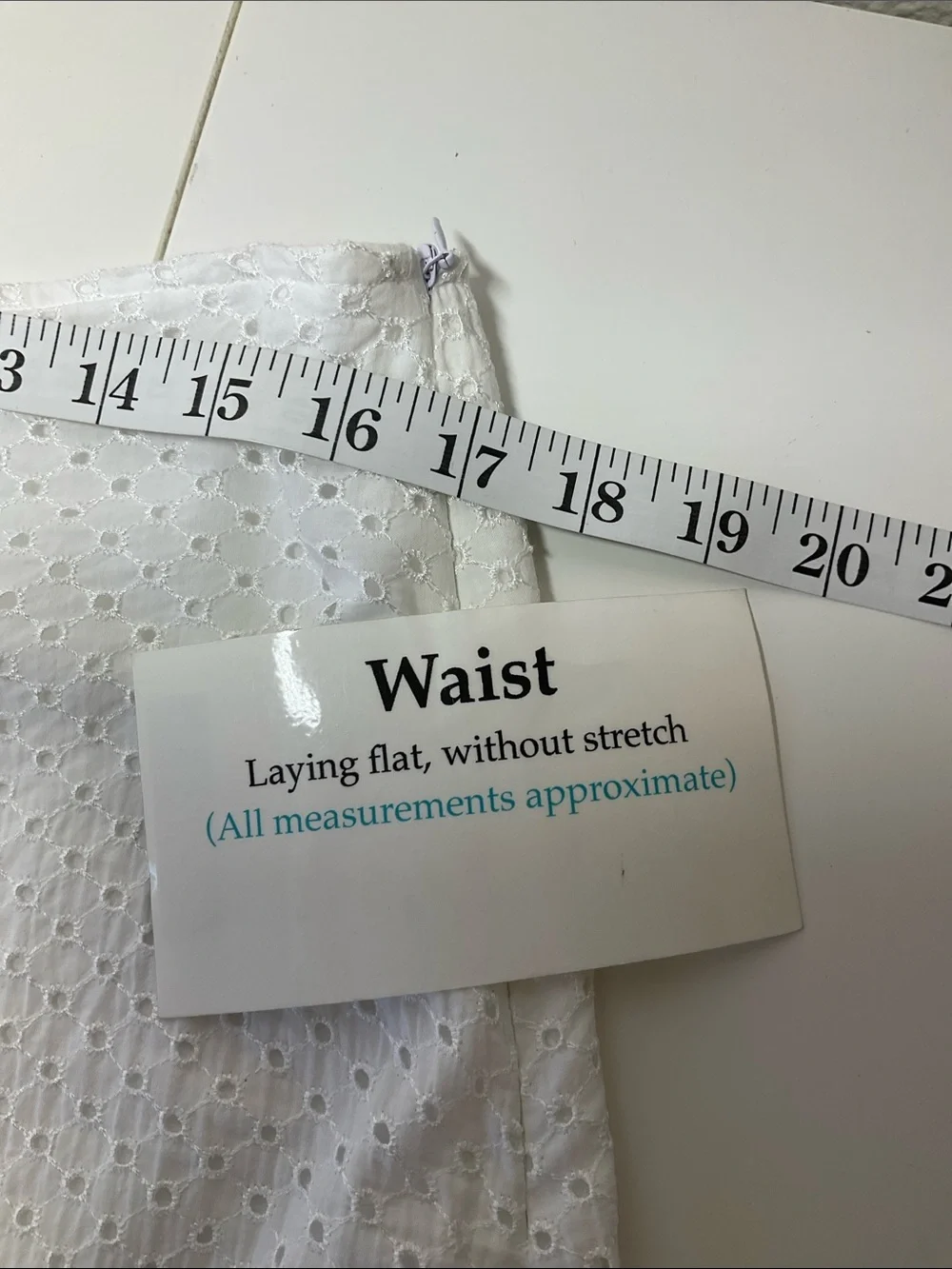 Apostrophe White Eyelet Skirt size 12